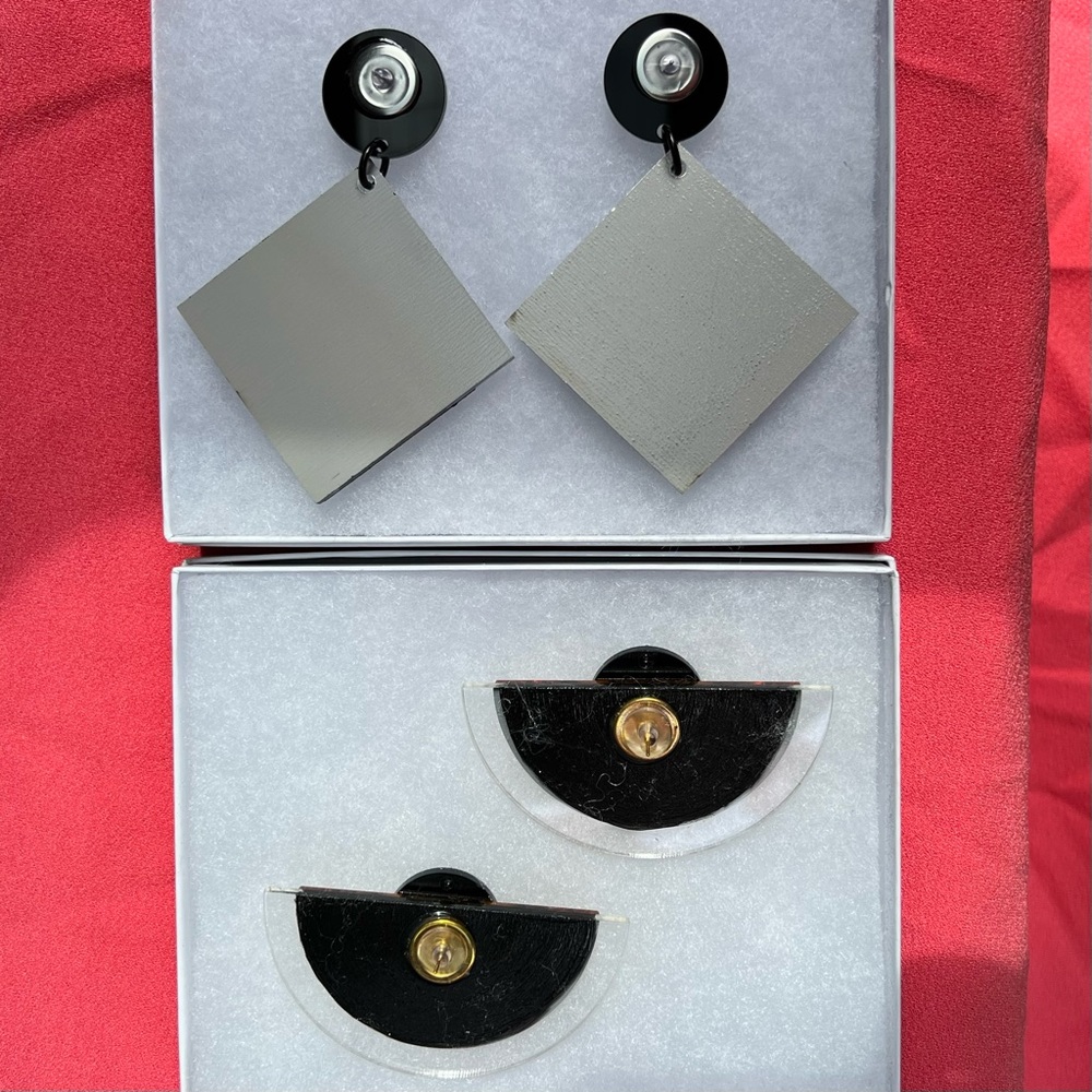 Price Drop Geometric Statement Earrings!! - image 4